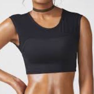 New Fabletics Anthem Black Sports Bra
